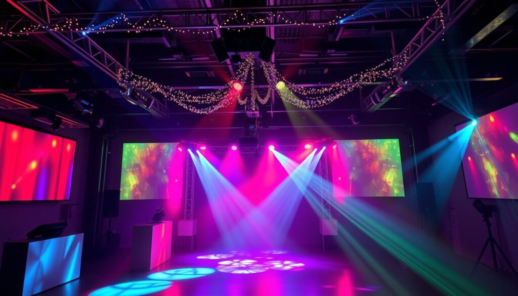 types of event lighting